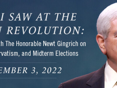 2022 – Ronald Reagan Lecture – Newt Gingrich