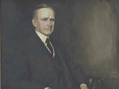 Portrait of Calvin Coolidge (WWLP-22News/YouTube)